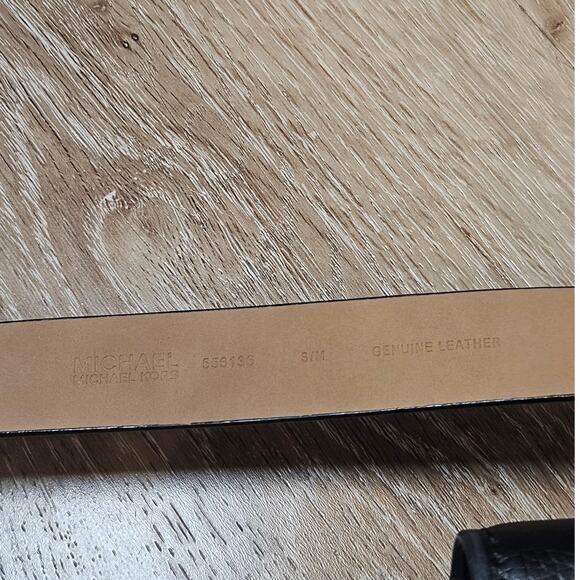 Michael Kors Black Pebbled Leather Belt Bag 556136 Small Medium Minimalist Basic - Picture 3 of 6